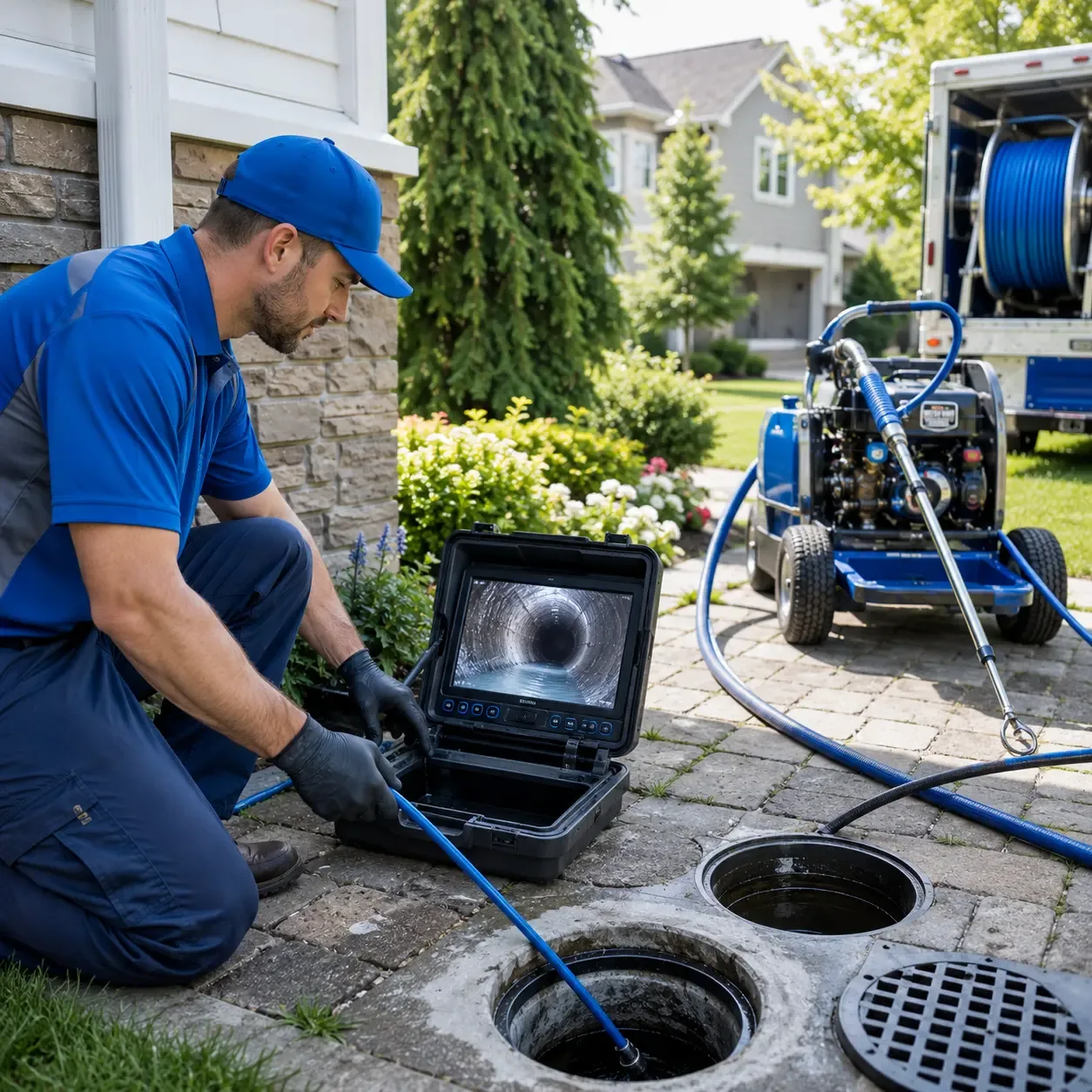 Outdoor drain cleaning professionals serving Yale, IL